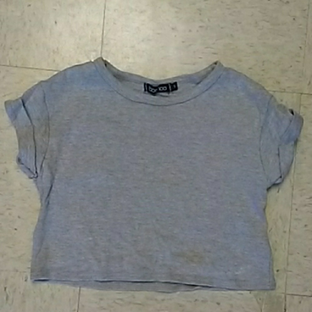 Grey crop top